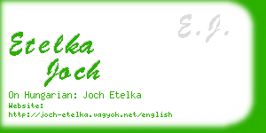 etelka joch business card